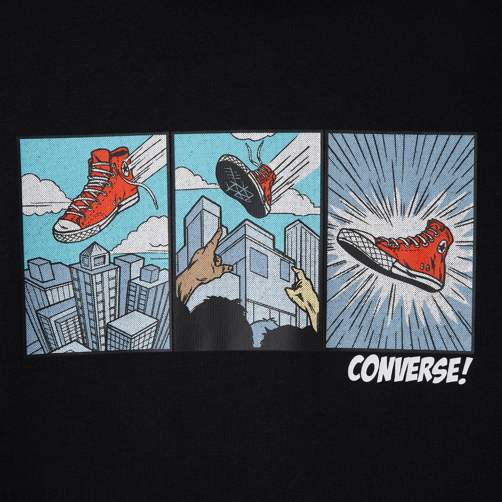 Converse Chuck Comic Erkek Siyah Sweatshirt