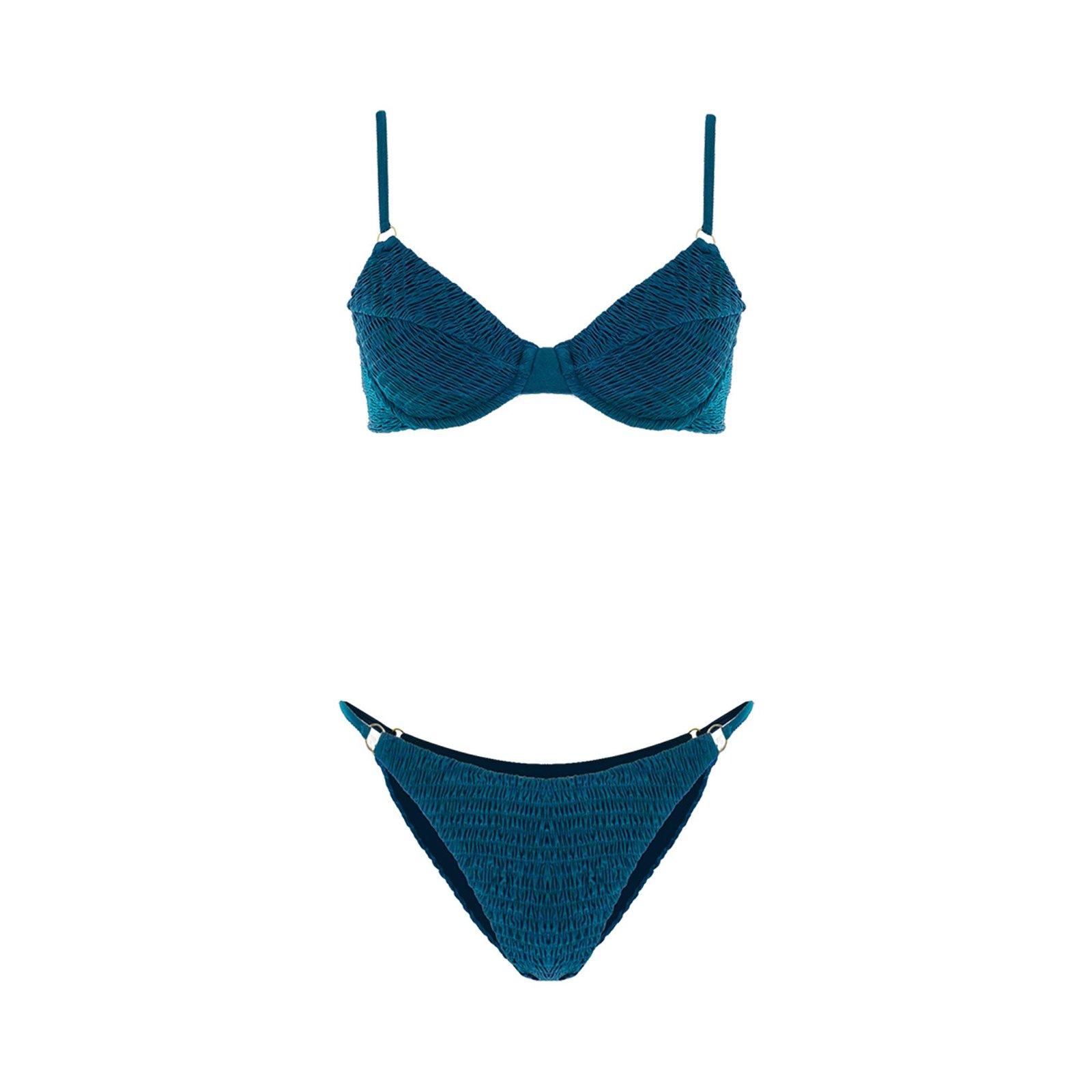 Movom Fauna Underwire String Kadın Mavi Bikini Takımı