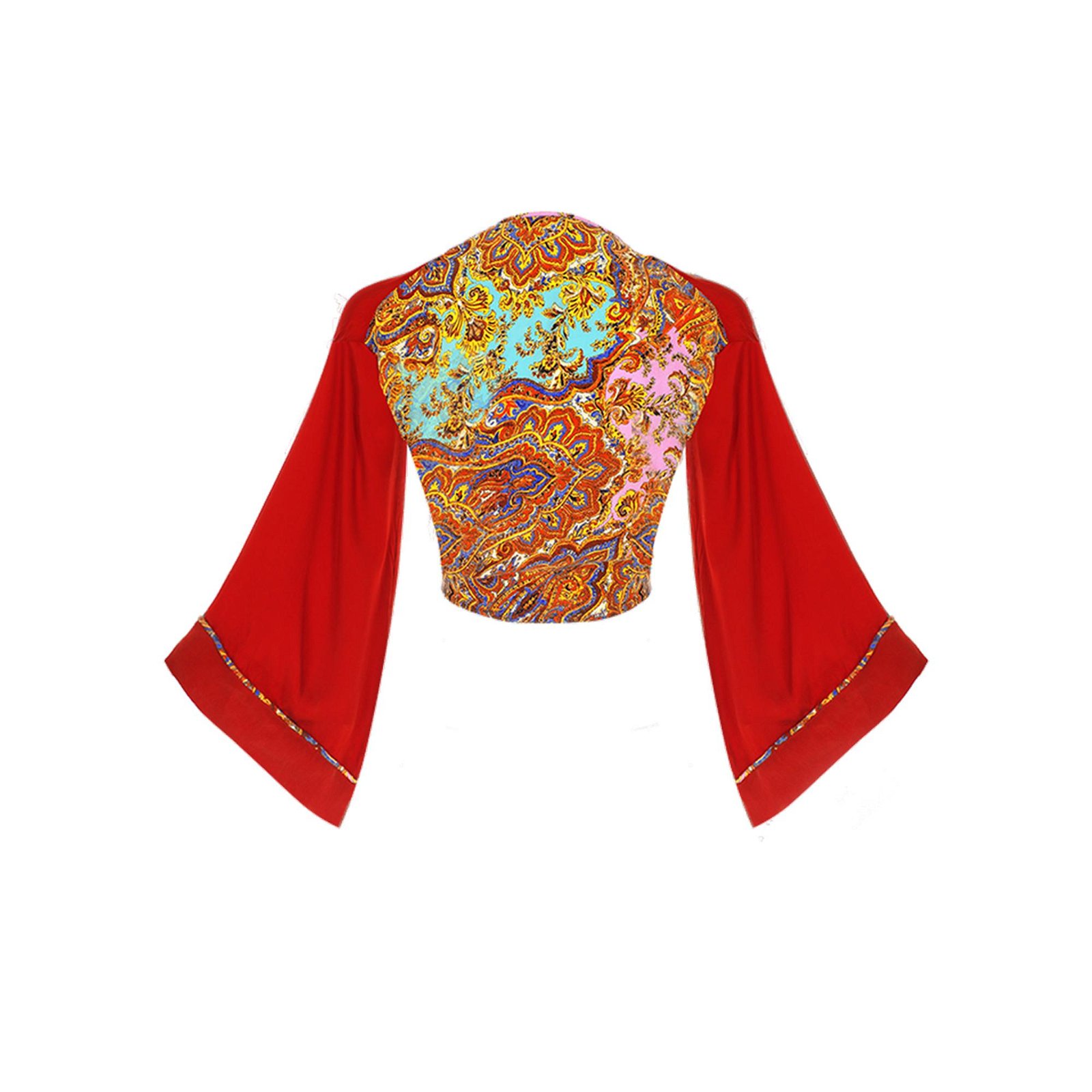 Movom Poppy Tie Front Blouse Kadın Kırmızı Bluz