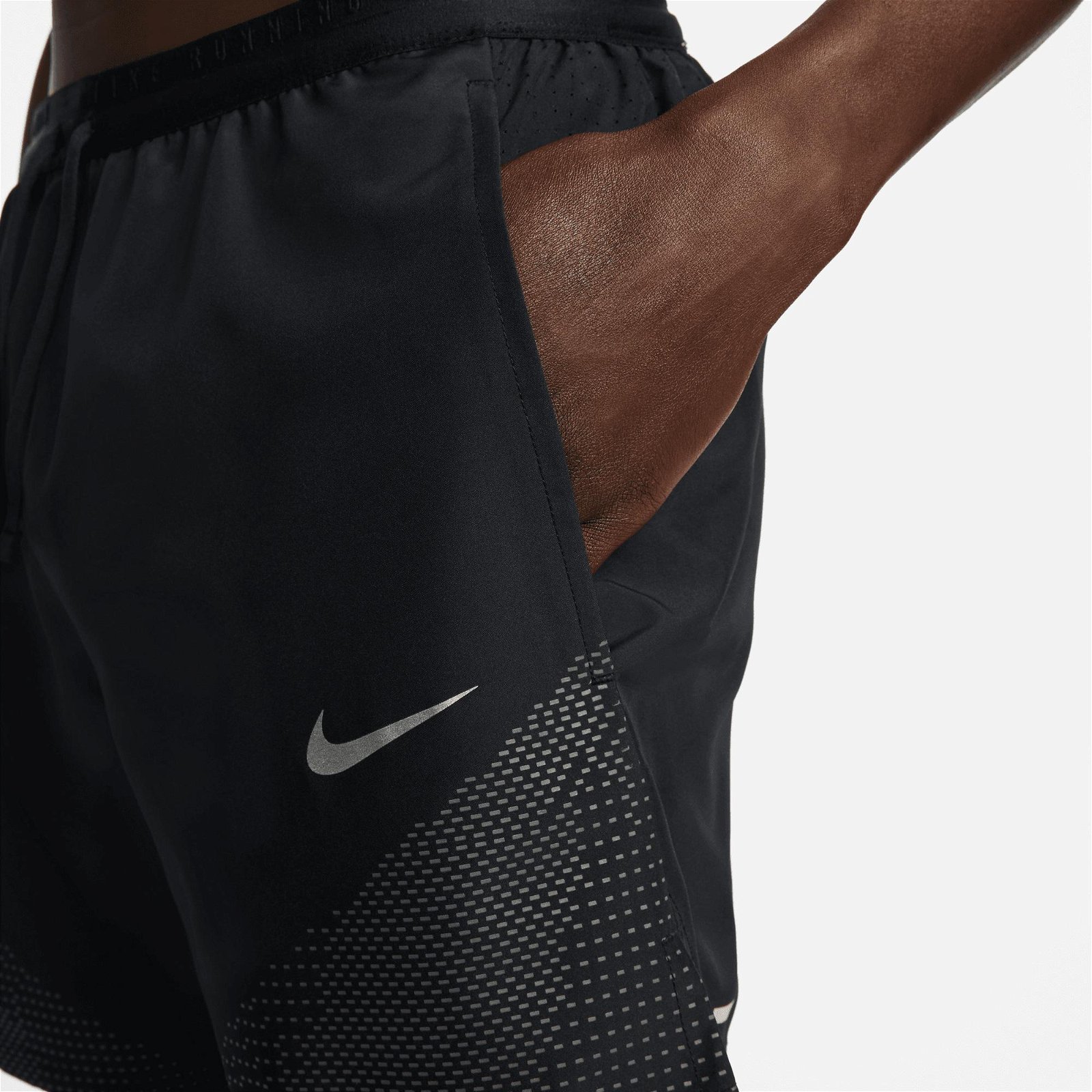 Nike Dri-Fit Run Division Flex Stride Flash 5 Erkek Siyah Şort