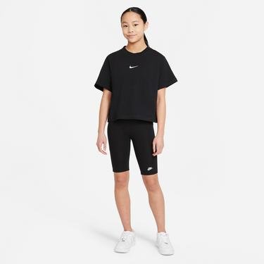  Nike Sportswear Essential Boxy Çocuk Siyah T-Shirt