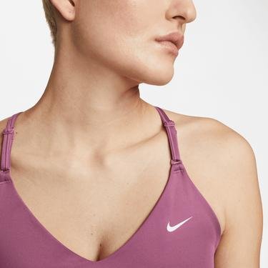  Nike Dri-FIT Indy Light Non-Padded Kadın Mor Bra