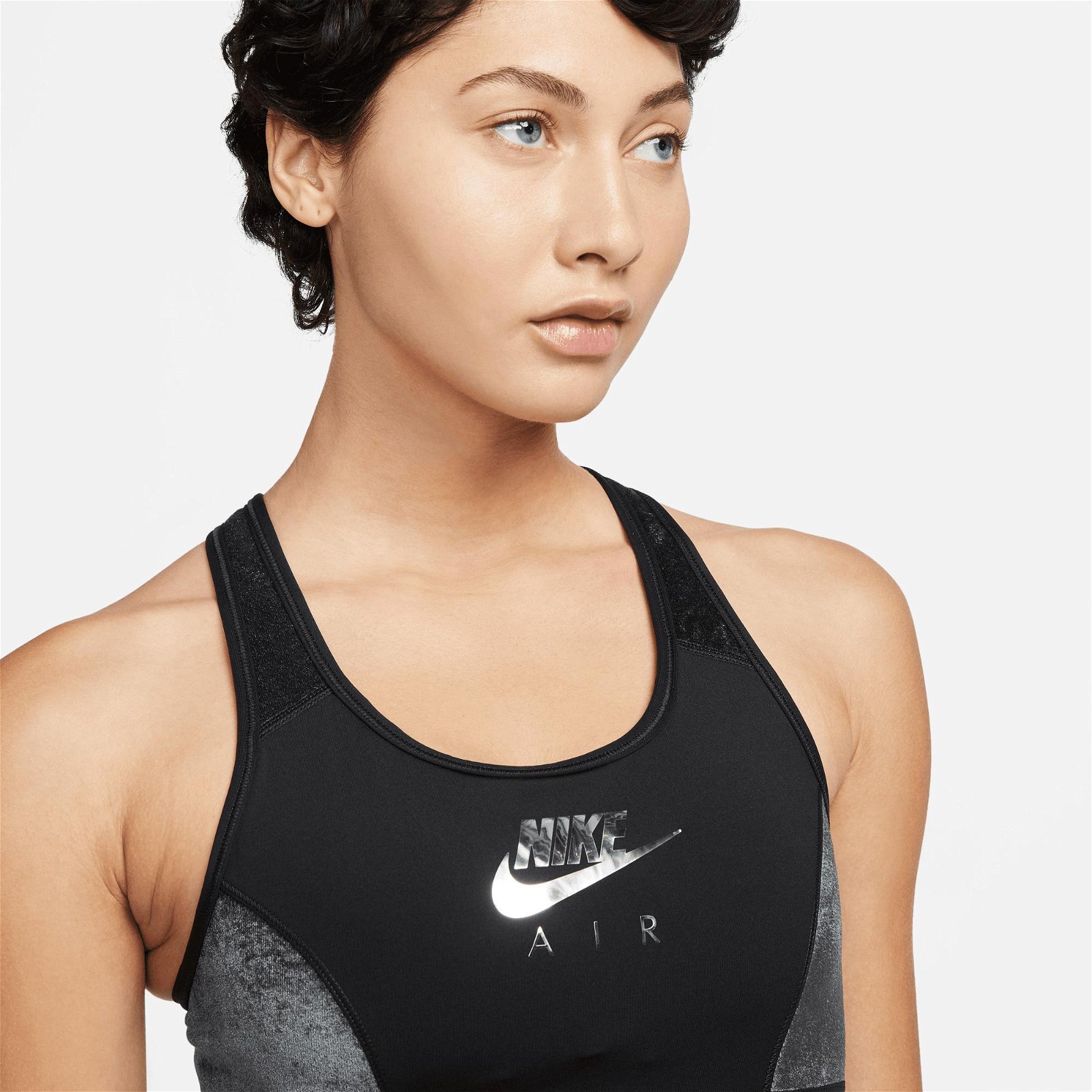 Nike Air Dri-FIT Swoosh Gx Kadın Siyah Bra