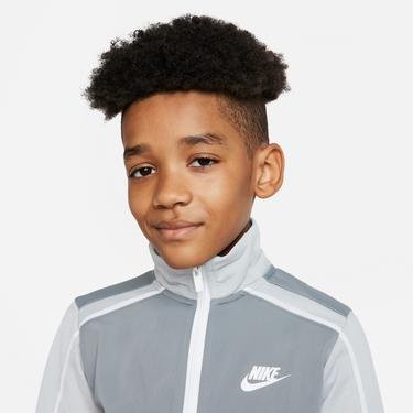  Nike K Sportswear Futura Poly Cuff Ts Çocuk Gri Eşofman Takımı