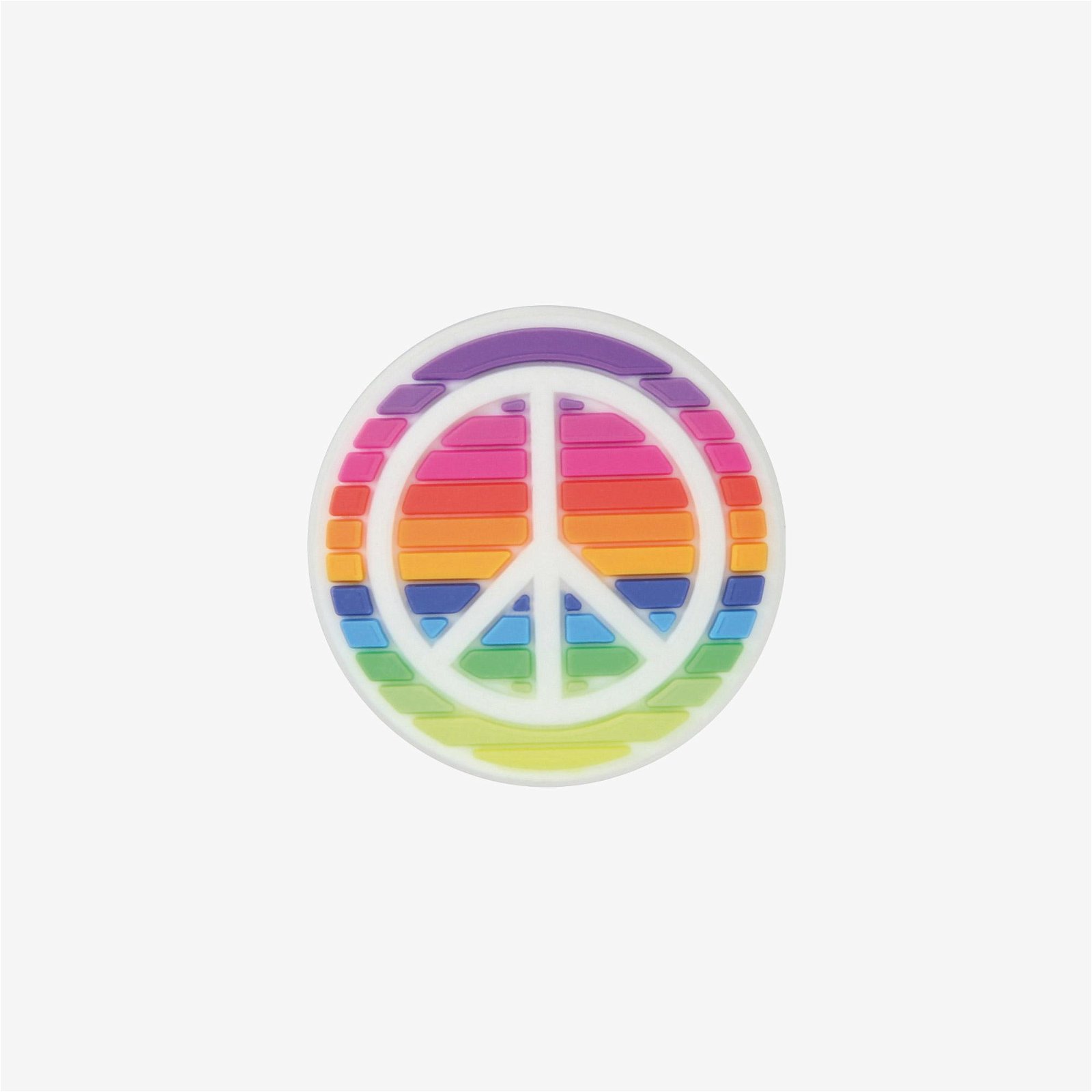 Crocs Rainbow Peace Sign Unisex Renkli Rozet