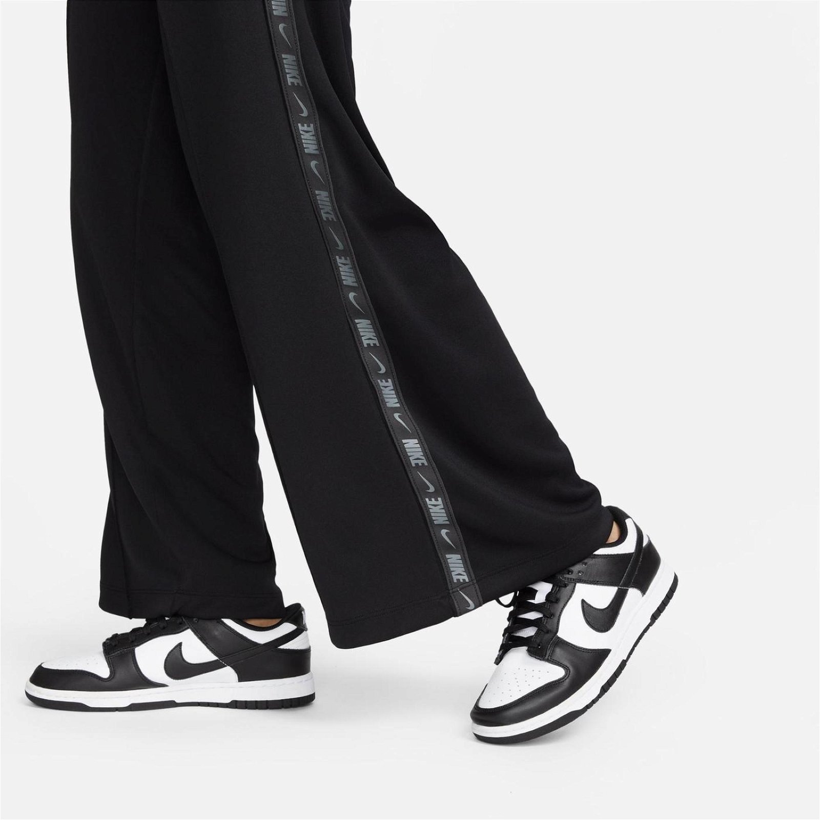 Nike Sportswear Pk Tape Trend High Rise Kadın Siyah Eşofman Altı