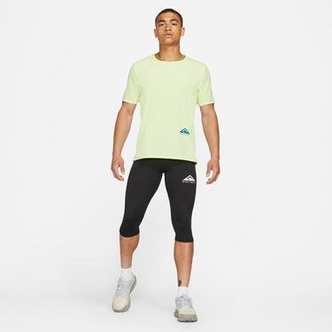  Nike Dri-FIT Trail Rise 365 Erkek Sarı T-Shirt