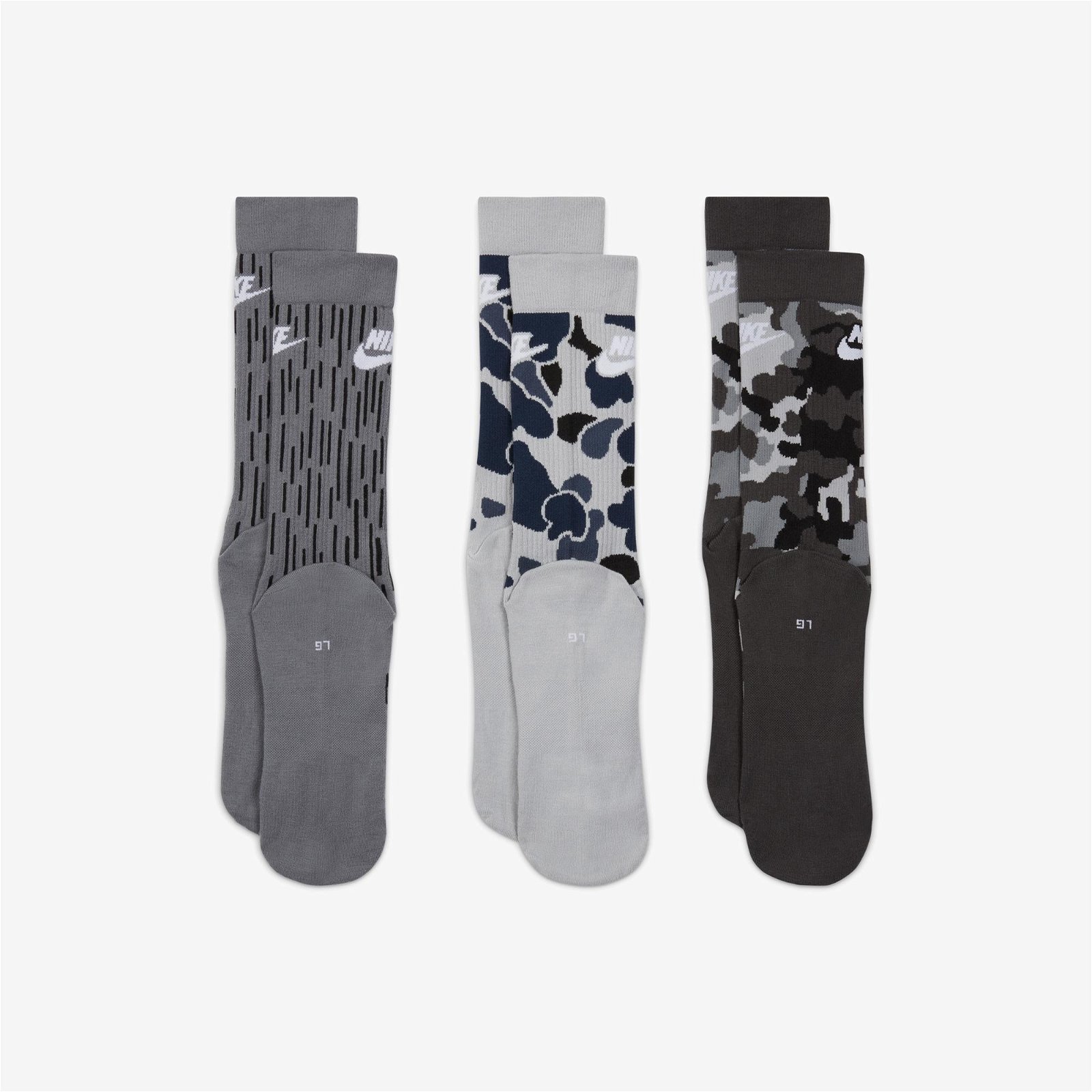 Nike Everyday Essential Crew Unisex Renkli Çorap