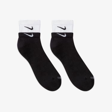  Nike Everyday Plus Cush Ankle Erkek Siyah Çorap