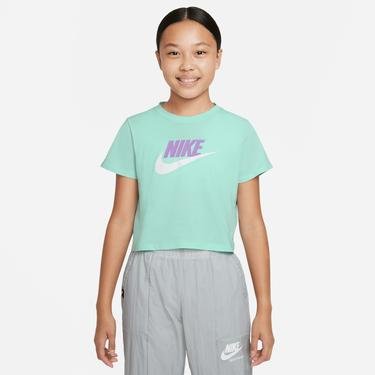  Nike Sportswear Futura Çocuk Yeşil Crop T-Shirt