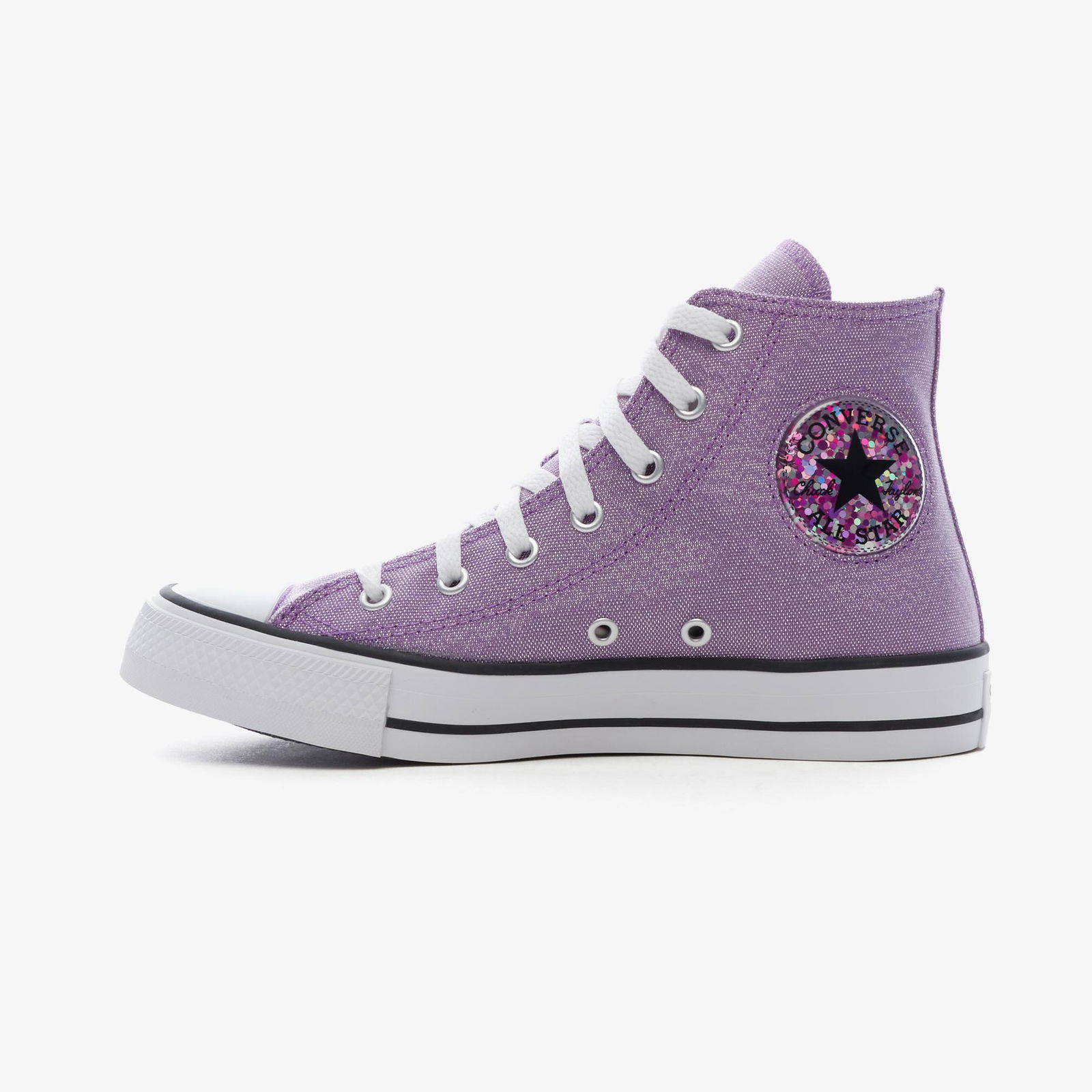 Converse Chuck Taylor All Star Underwater Glitter High Kadın Mor Sneaker