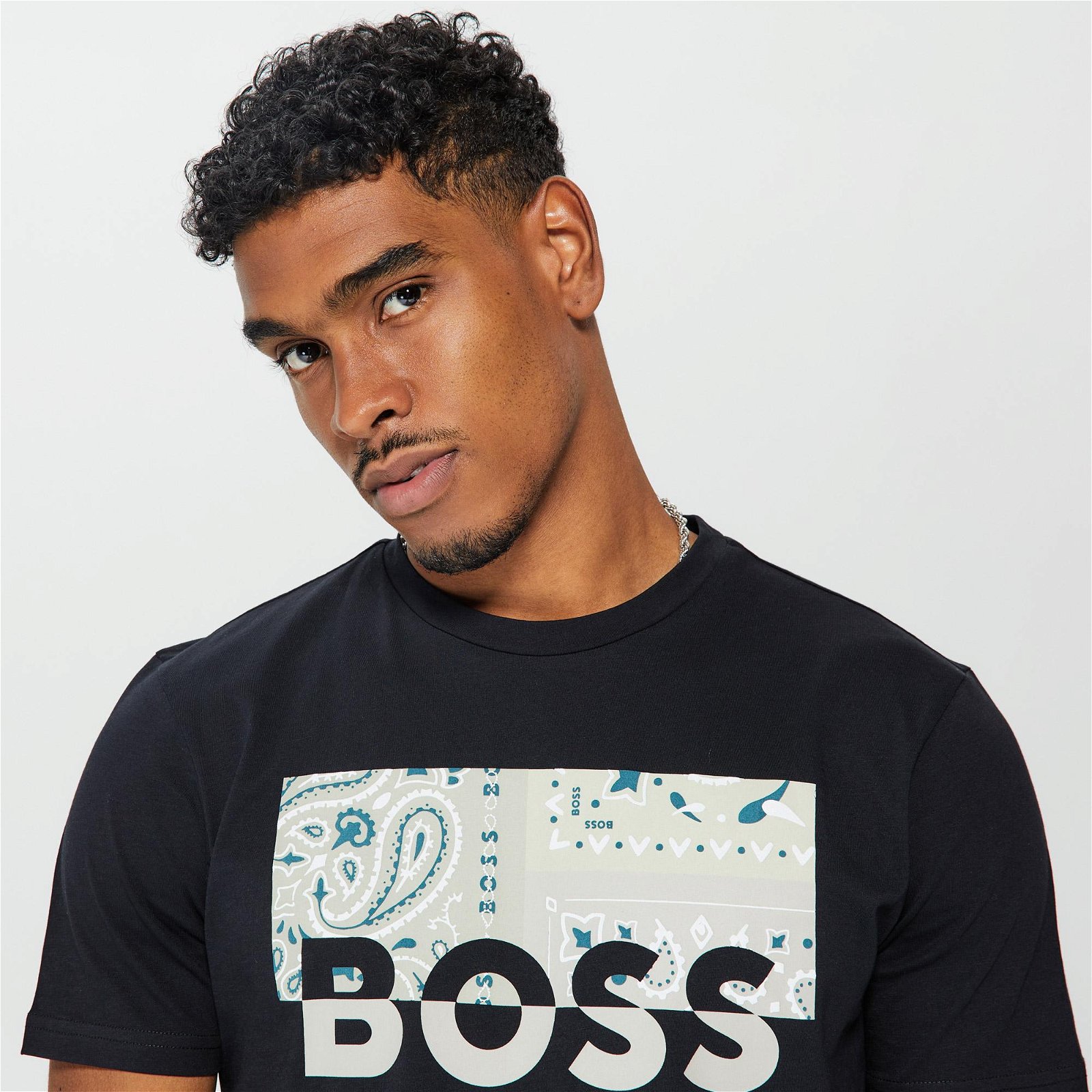 Boss Thinking 3 Erkek Siyah T-Shirt