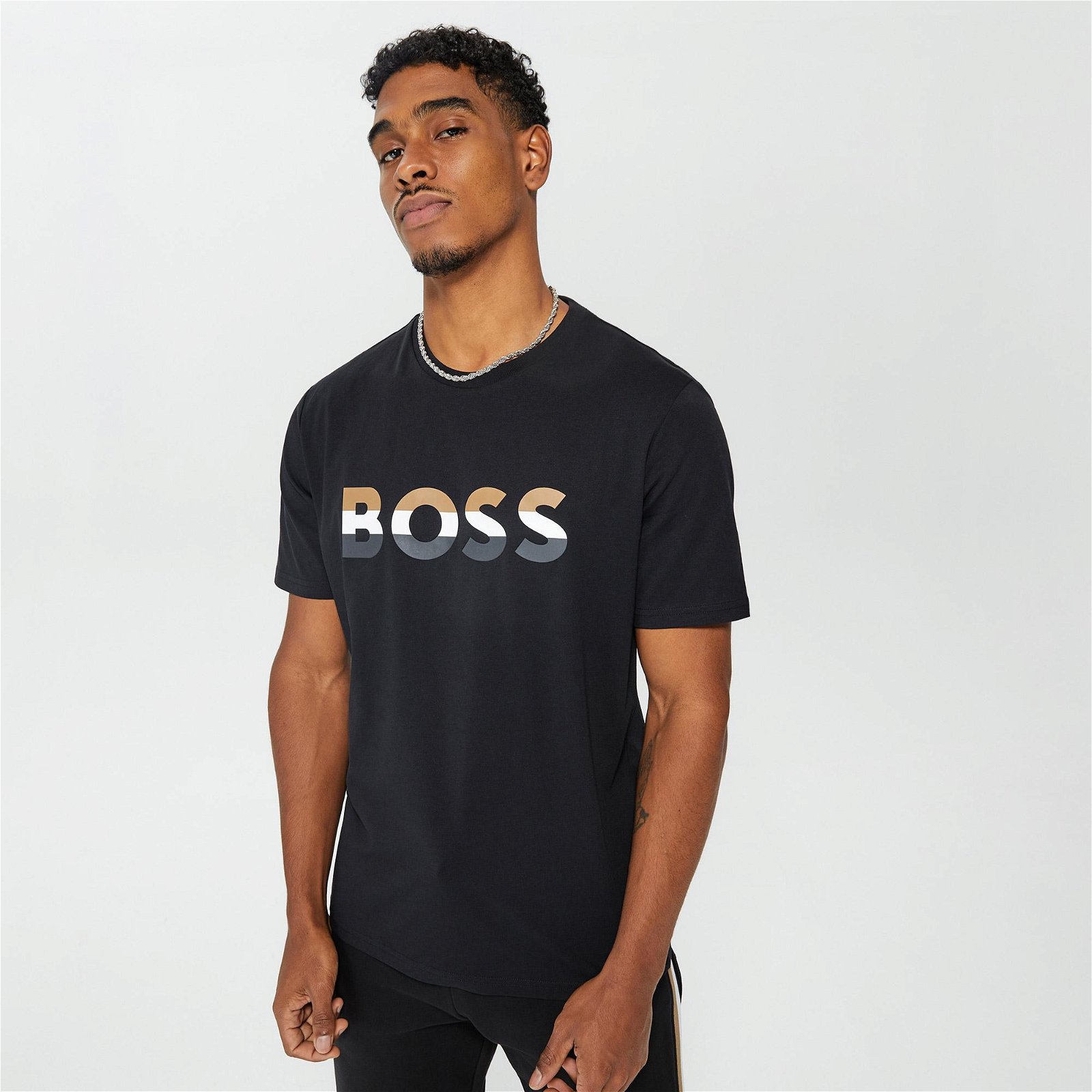 Boss Tiburt 272 Erkek Siyah T-Shirt