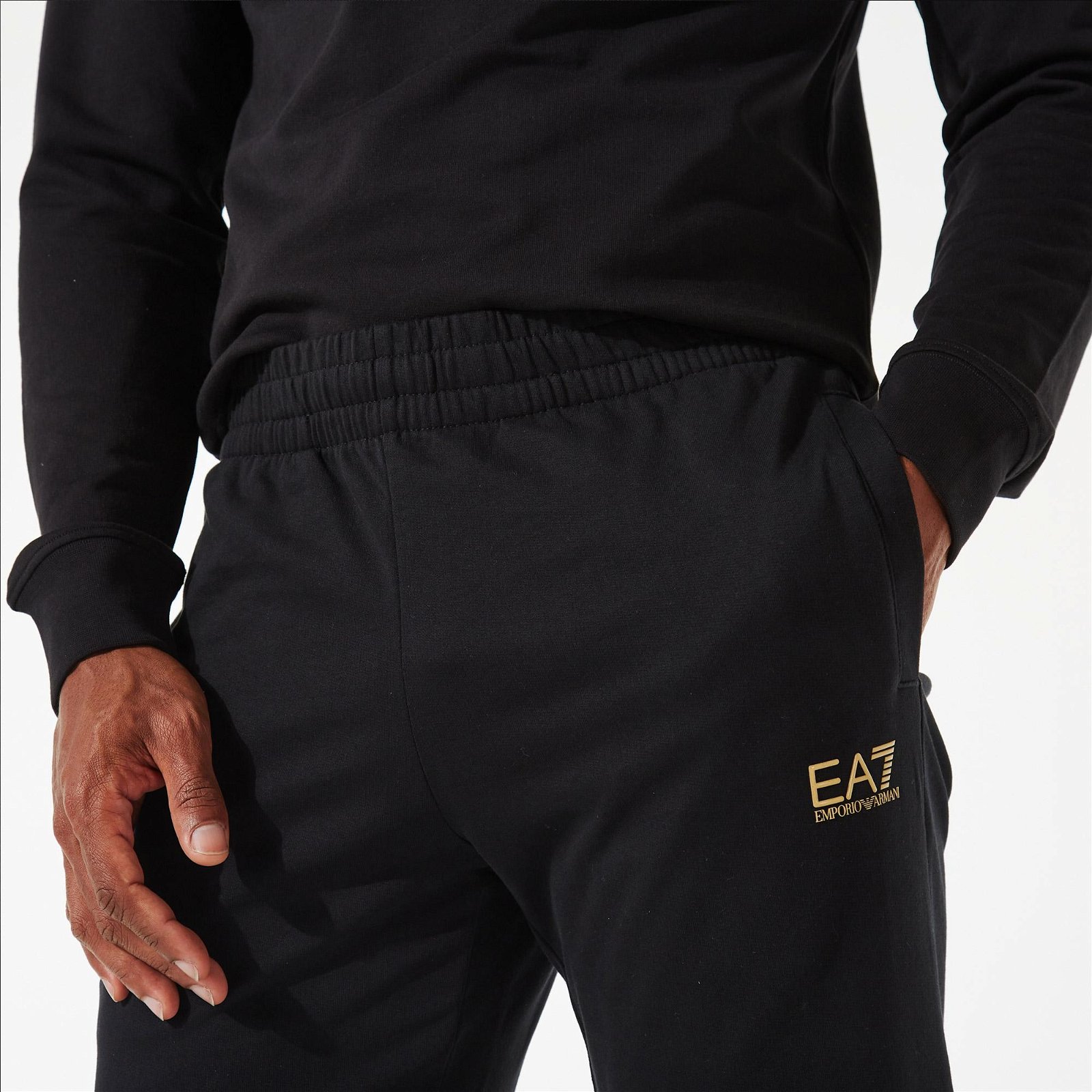 EA7 Jersey Erkek Siyah Eşofman Altı
