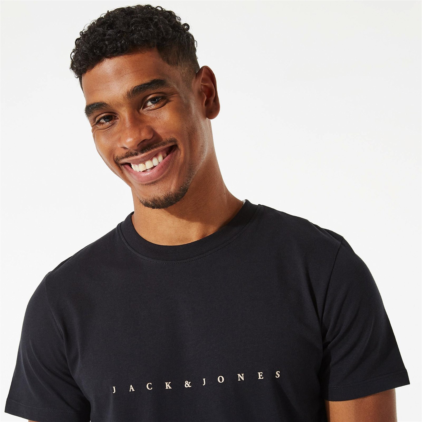 Jack & Jones Font Erkek Siyah T-Shirt