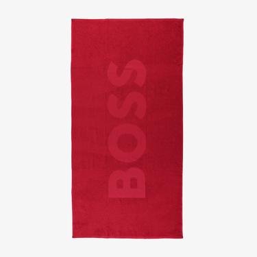  Boss Beach Towel Solid Erkek Kırmızı Havlu