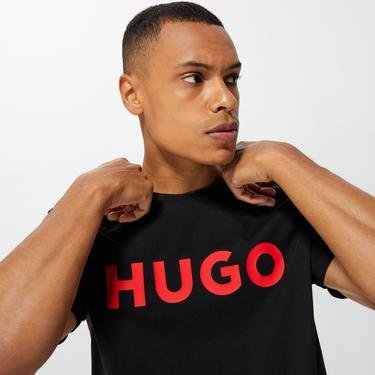  Hugo Dulivio Erkek Siyah T-Shirt