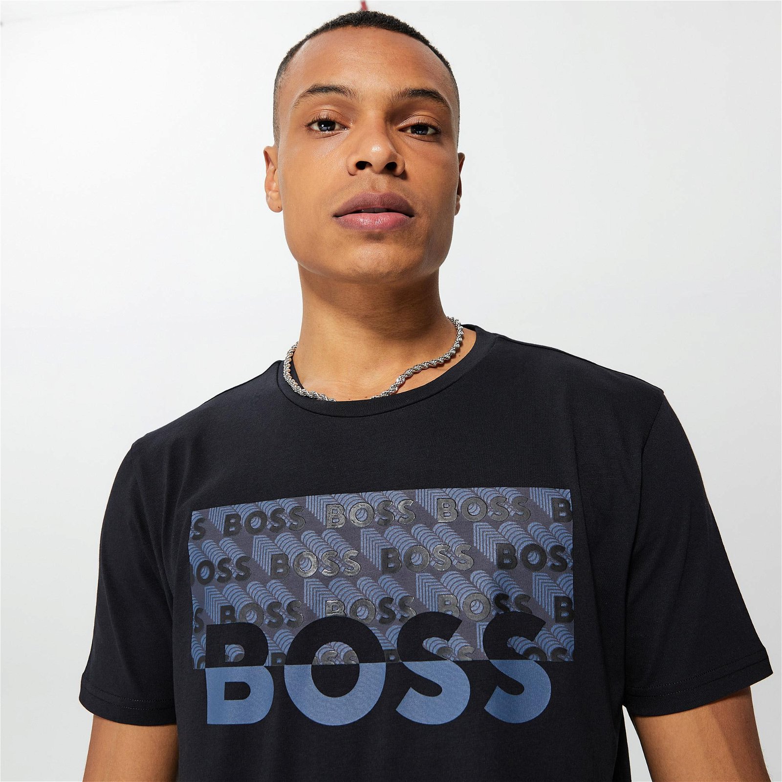 Boss Thinking 3 Erkek Siyah T-Shirt