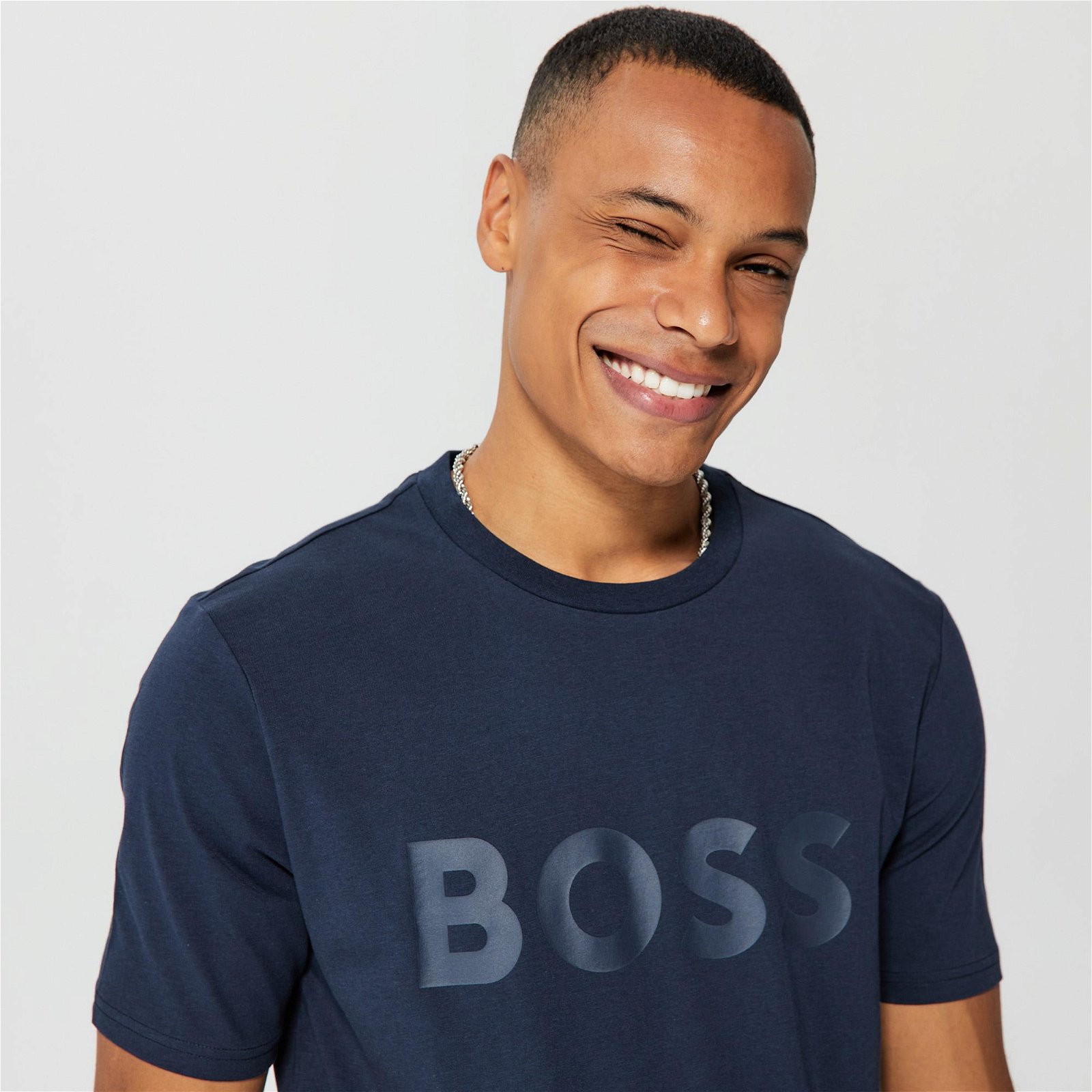 Boss Tiburt 272 Erkek Lacivert T-Shirt