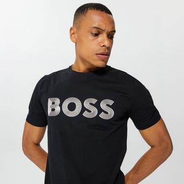  Boss Tee 6 Erkek Siyah T-Shirt