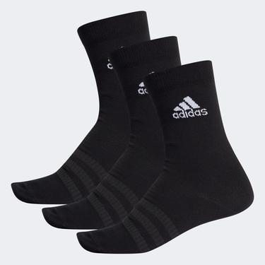  adidas Light Crew Unisex 3'lü Siyah Çorap