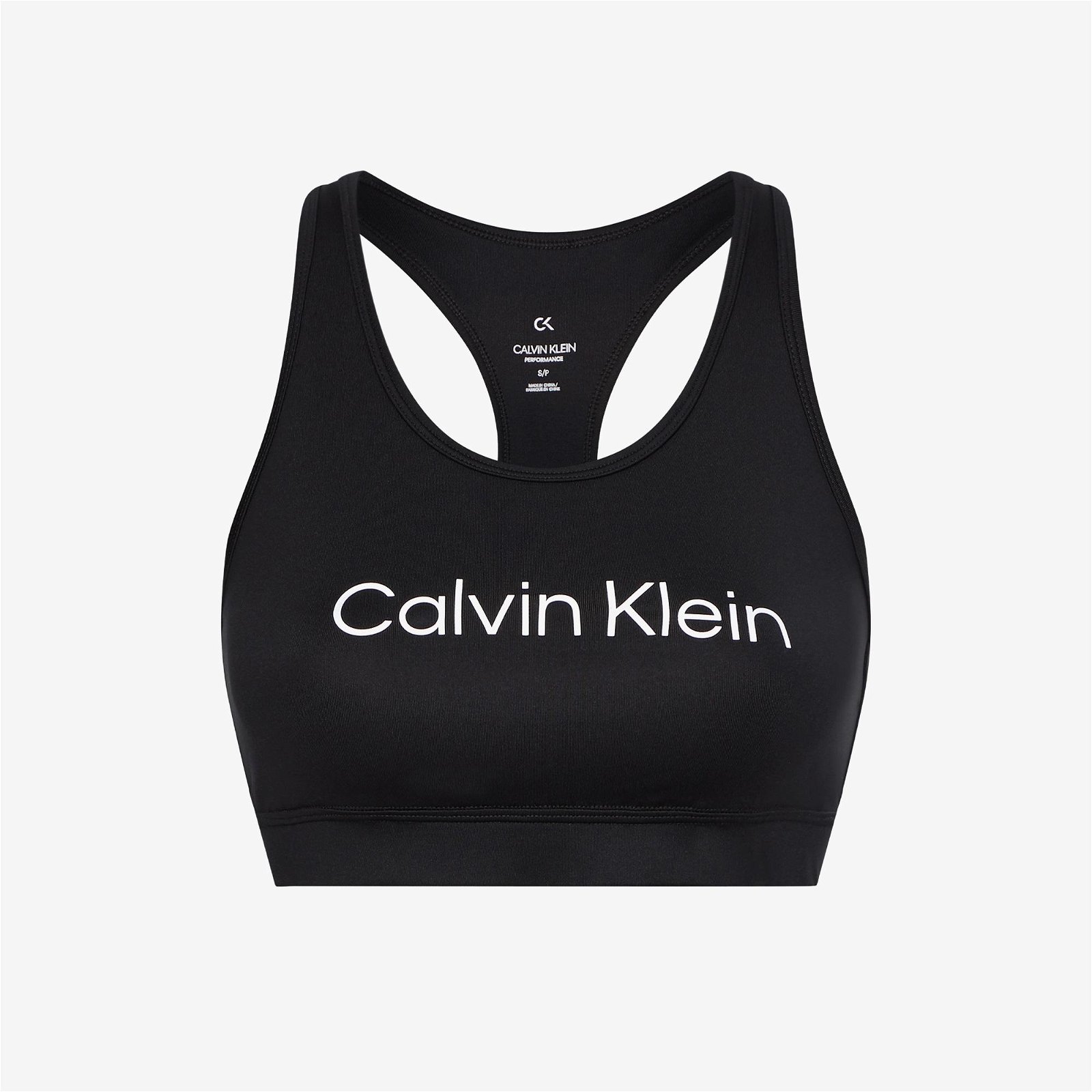 Calvin Klein Medium Support Sports Kadın Siyah Bra