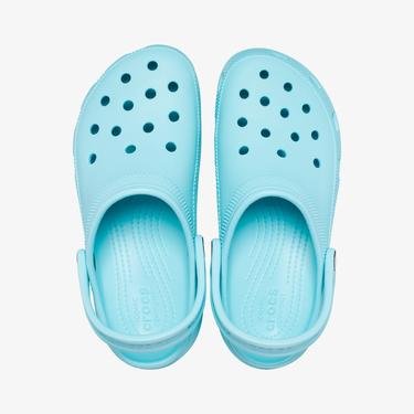  Crocs Classic Platform Clog Kadın Mavi Terlik