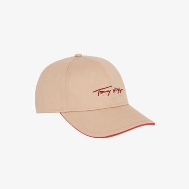  Tommy Hilfiger Iconic Signature Kadın Bej Şapka