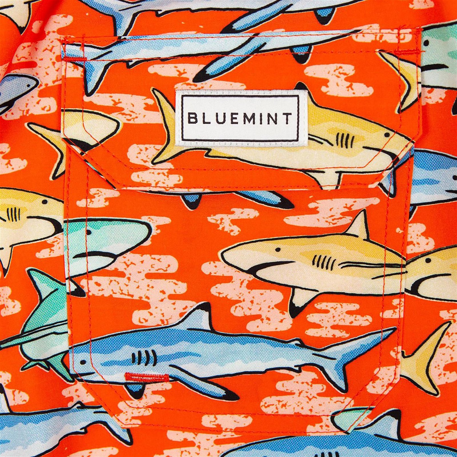 Bluemint Arthus Stretch Erkek Orange Shark Mayo Şort