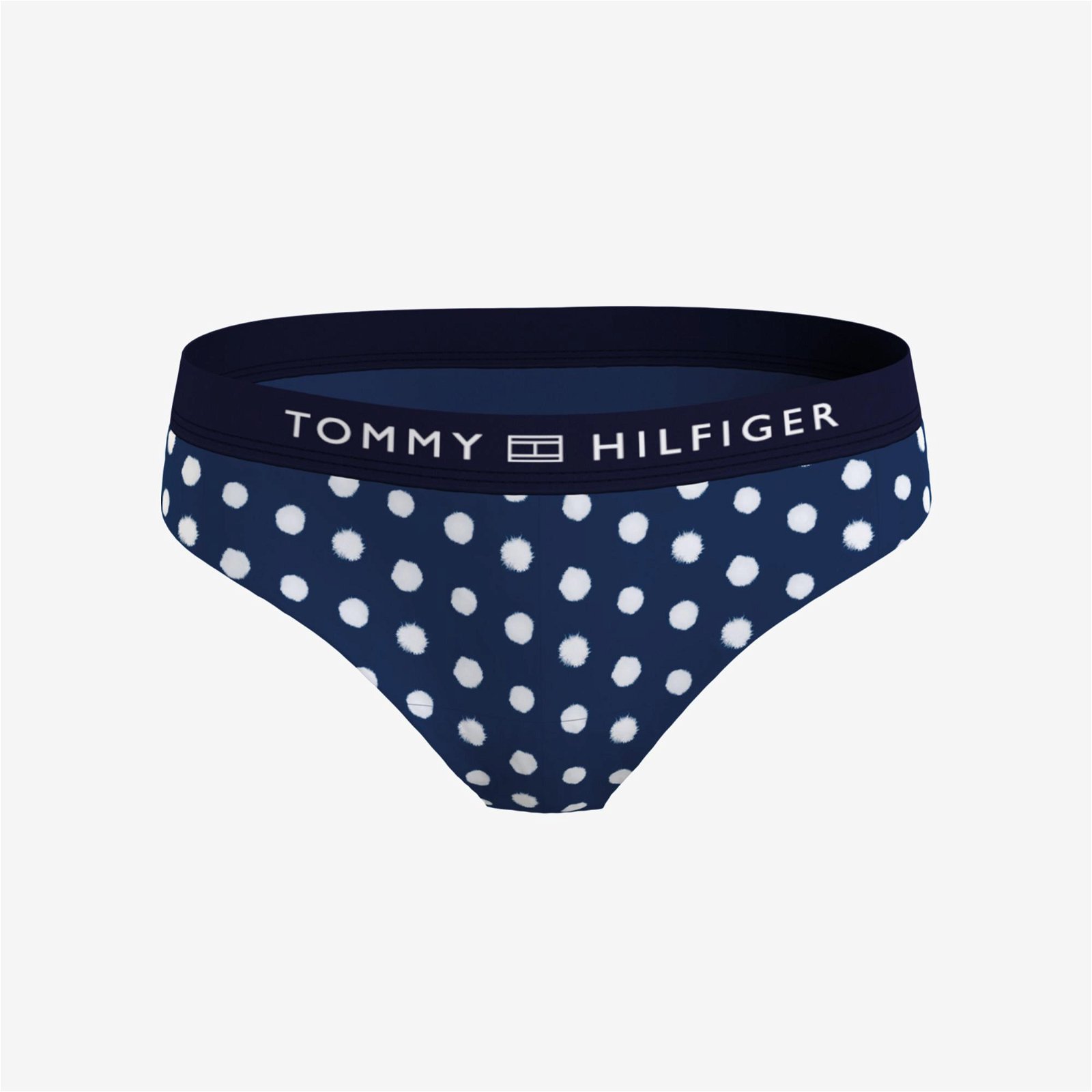 Tommy Hilfiger Classic Puantiyeli Kadın Mavi Bikini Altı