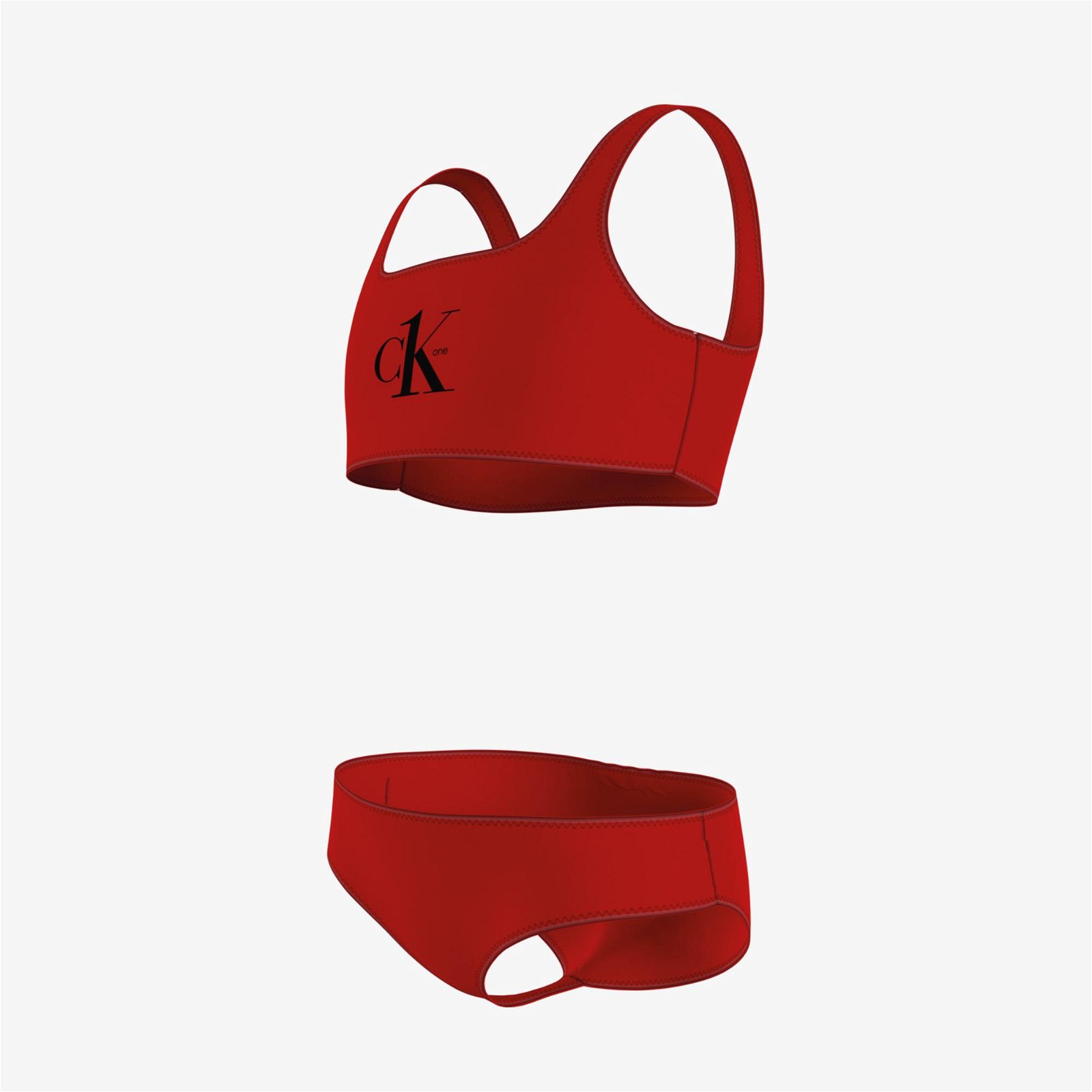 Calvin Klein Bralette Çocuk Kırmızı Bikini Takımı