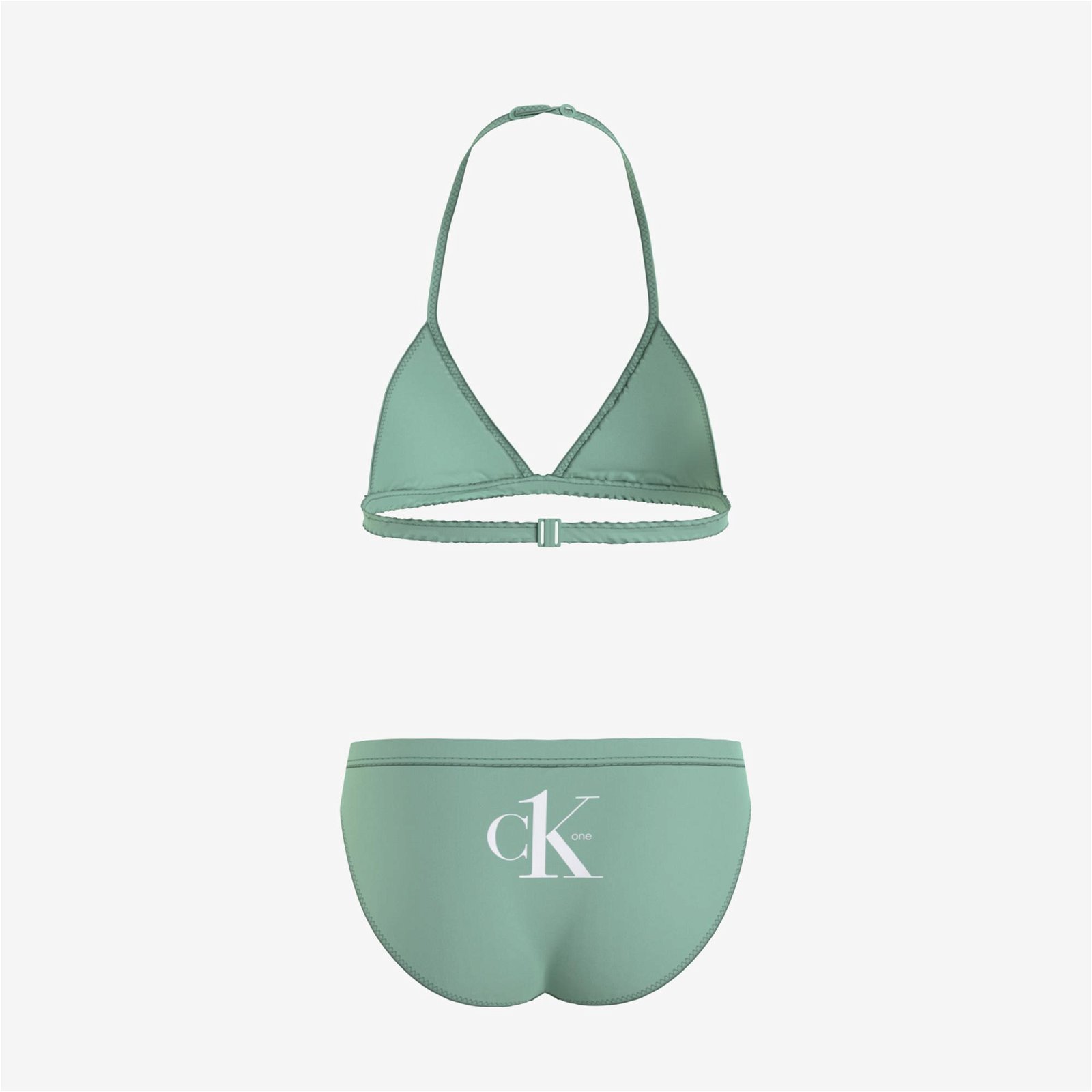 Calvin Klein Triangle Çocuk Yeşil Bikini Takımı