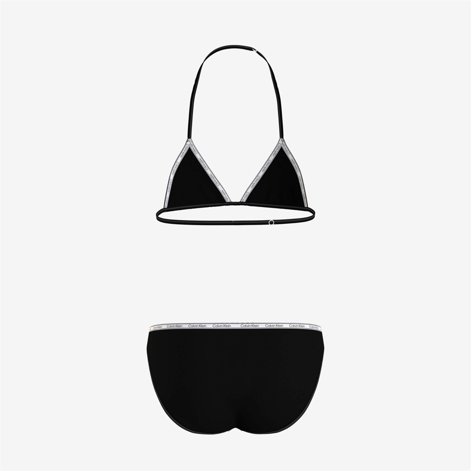 Calvin Klein Triangle Çocuk Siyah Bikini Takımı