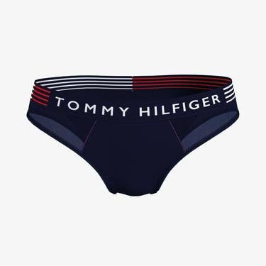  Tommy Hilfiger Kadın Mavi Bikini Altı