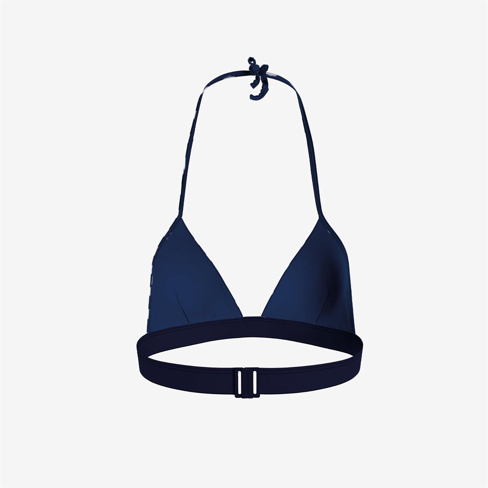 Tommy Hilfiger Triangle Fixed Foam Puantiyeli Kadın Mavi Bikini Üstü