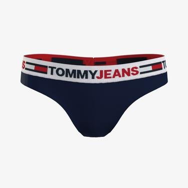  Tommy Jeans Tanga Kadın Mavi Külot