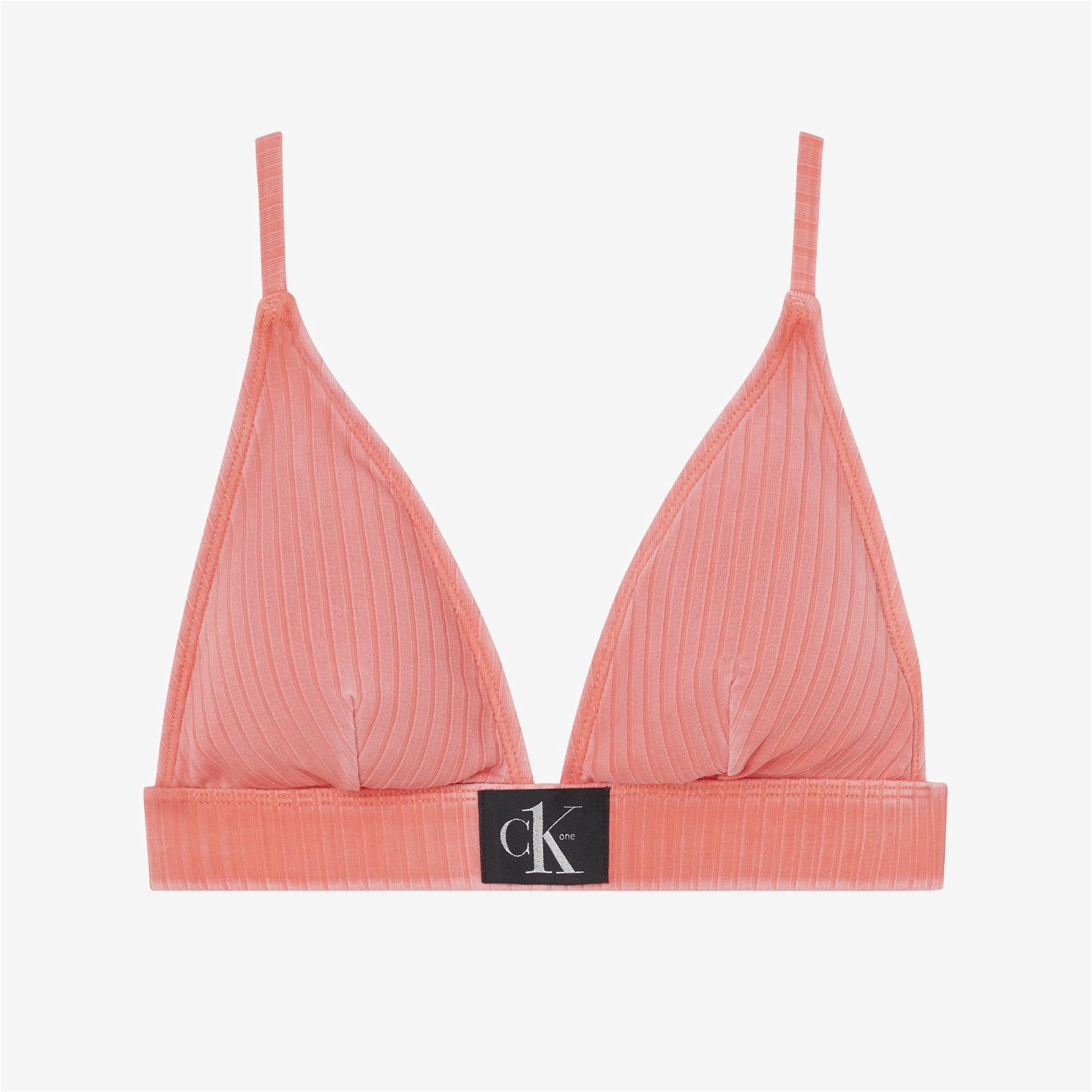 Calvin Klein Triangle Fıxed-Rp Kadın Turuncu Bikini Üstü