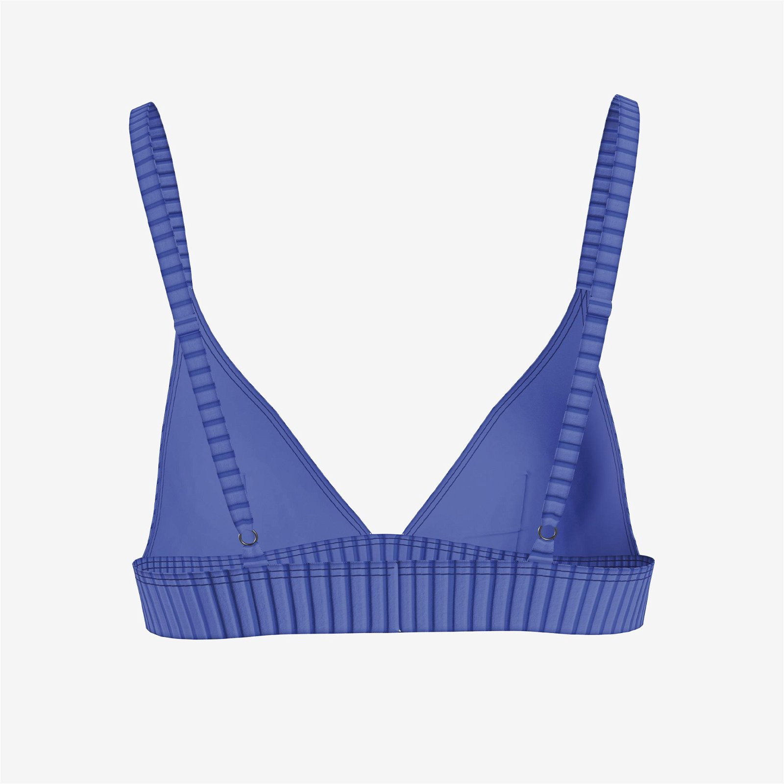 Calvin Klein Triangle Fıxed-Rp Kadın Mavi Bikini Üstü