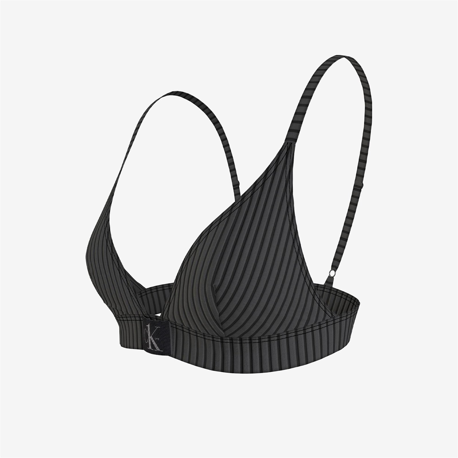 Calvin Klein Triangle Fıxed-Rp Kadın Siyah Bikini Üstü