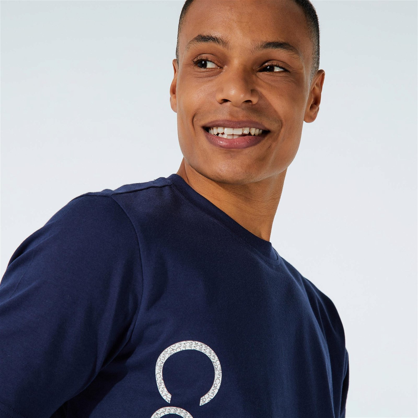 Calvin Klein Erkek Mavi T-Shirt