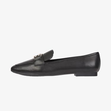  Tommy Hilfiger Hardware Essential Loafer Kadın Siyah Ayakkabı