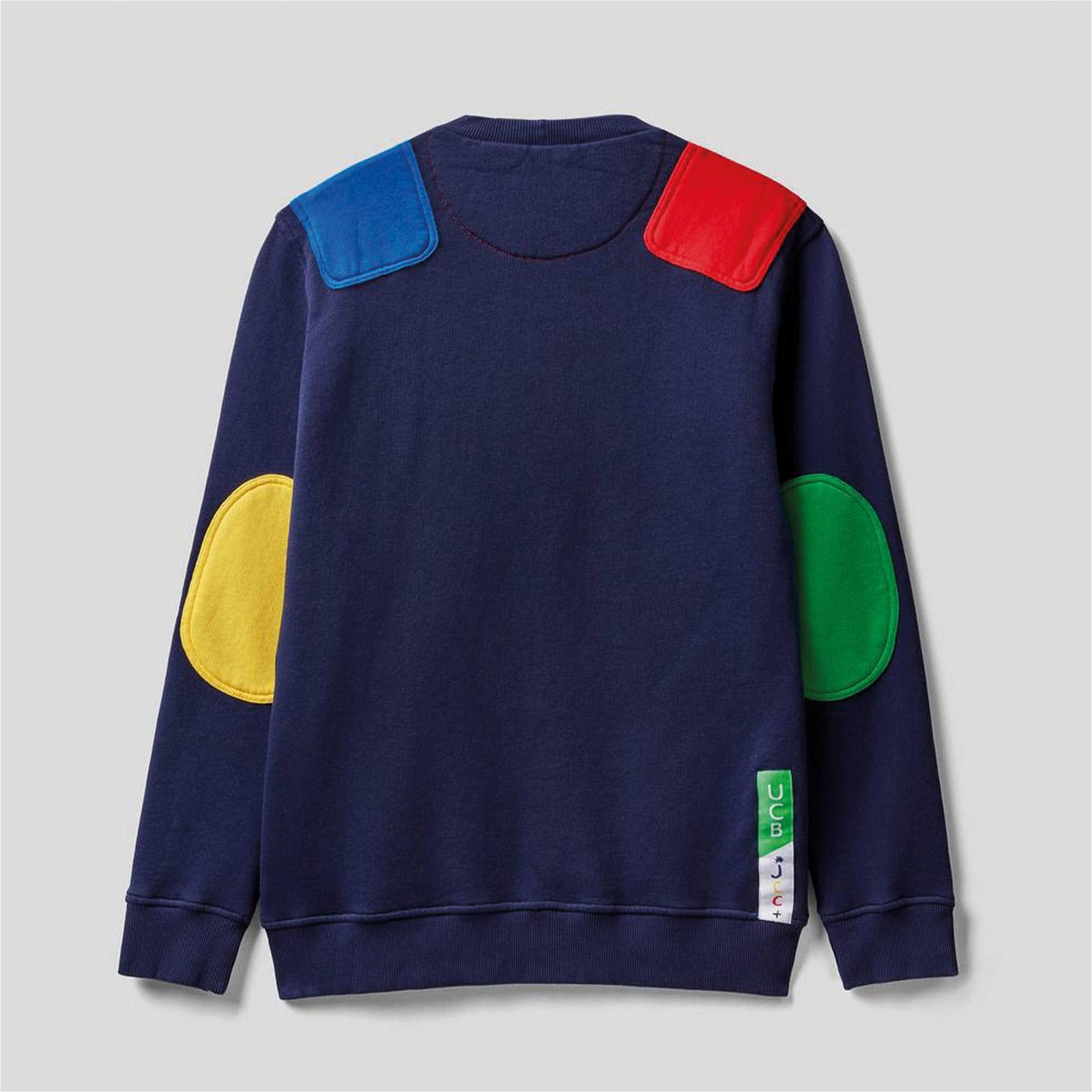 Benetton Renkli Yamalı Hope Erkek Lacivert Sweatshirt