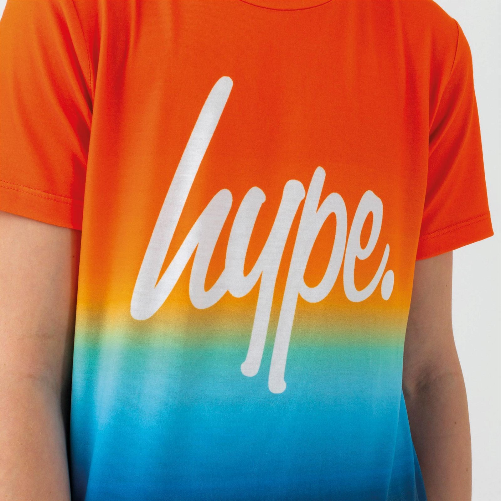 HYPE Ocean Script Çocuk Turuncu T-Shirt
