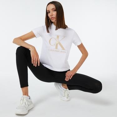  Calvin Klein Side Leg Urban Logo Legging Kadın Siyah Eşofman Altı