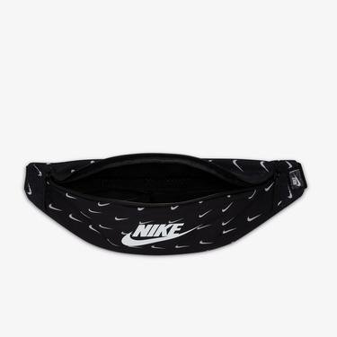  Nike Heritage Swoosh Wave Unisex Siyah Bel Çantası