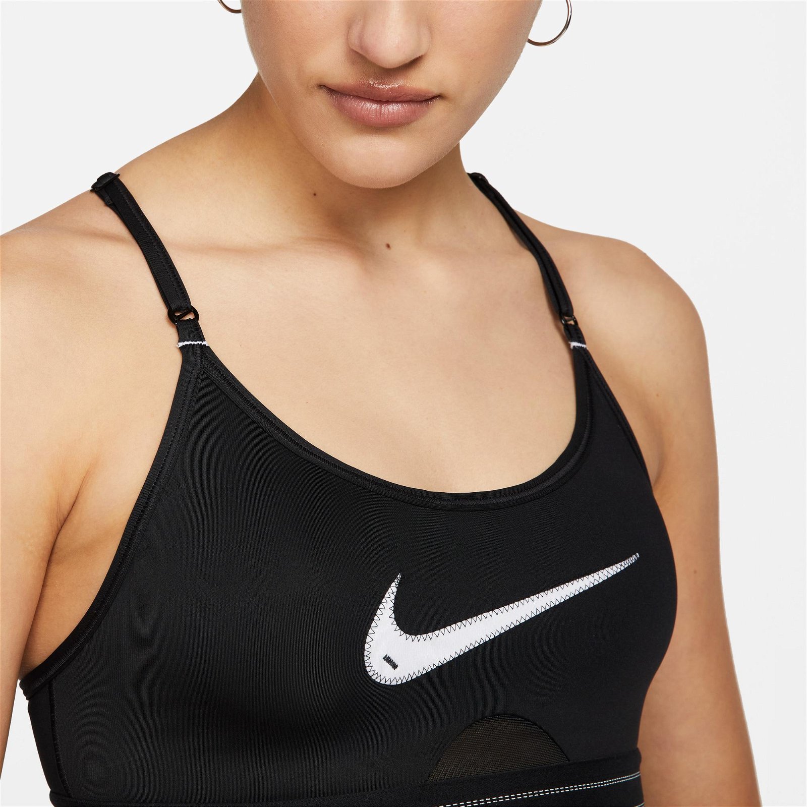 Nike Sportswear Dri-FIT Indy Swoosh Gx Kadın Siyah Bra