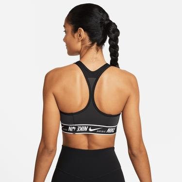  Nike Dri-FIT Swoosh Logo Kadın Siyah Bra