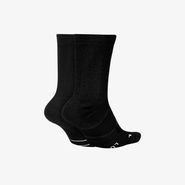  Nike Multiplier Crw 2'li Unisex Siyah Çorap