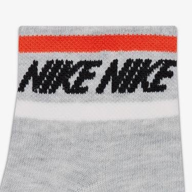  Nike Sportswear Everyday Essential An Unisex 3'lü Gri Çorap