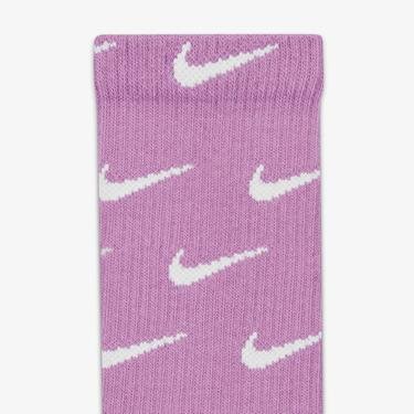 Nike Everyday Plus Cush Crew Çocuk 3'lü Renkli Çorap